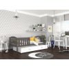 Dětská postel Jakub P - šedá/bílá