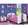 lozko dzieciece happy z szuflada pirat pink