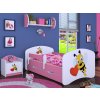 lozko dzieciece happy z szuflada pszczolka z sercem pink