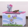 Box na hračky Happy - motýlek s květinou
