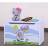 Box na hračky Happy - motýlek s květinou