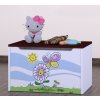 Box na hračky Happy - motýlek s květinou