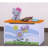 Box na hračky Happy - motýlek s květinou