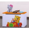 Box na hračky Happy - medvídek v červeném autě