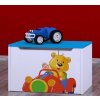Box na hračky Happy - medvídek v červeném autě