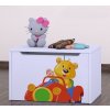 Box na hračky Happy - medvídek v červeném autě
