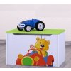 Box na hračky Happy - medvídek v červeném autě