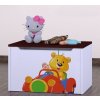 Box na hračky Happy - medvídek v červeném autě
