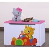 Box na hračky Happy - medvídek v červeném autě