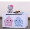kufer na zabawki happy knz01 rozowy i niebieski slon 5