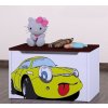 Box na hračky Happy - žluté auto