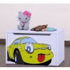 Box na hračky Happy - žluté auto