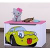 Box na hračky Happy - žluté auto