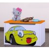 Box na hračky Happy - žluté auto