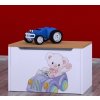 Box na hračky Happy - medvídek v autě