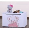 Box na hračky Happy - medvídek se srdcem