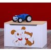 Box na hračky Happy - pejsek s kočičkou