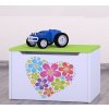 Box na hračky Happy - srdce z květů