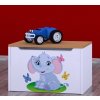 Box na hračky Happy - slon s motýlky