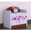 Noční stolek Happy - padající srdce