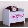 Noční stolek Happy - padající srdce