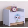 Noční stolek Happy - kočička s květinou