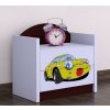 szafka nocna happy szn 01 zolty samochodzik