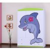 Třídveřová šatní skříň SZ09 Happy - delfín