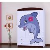 Třídveřová šatní skříň SZ09 Happy - delfín