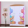 Třídveřová šatní skříň SZ09 Happy - medvídci s balónky