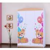 Třídveřová šatní skříň SZ09 Happy - medvídci s balónky