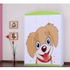 Třídveřová šatní skříň SZ09 Happy - pejsek