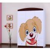 Třídveřová šatní skříň SZ09 Happy - pejsek