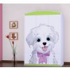 Třídveřová šatní skříň SZ09 Happy - pejsek s mašlí