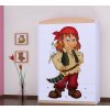 Třídveřová šatní skříň SZ09 Happy - pirát