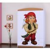 Třídveřová šatní skříň SZ09 Happy - pirát