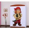 Třídveřová šatní skříň SZ09 Happy - pirát