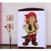 Třídveřová šatní skříň SZ09 Happy - pirát