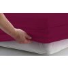 Bavlněné prostěradlo s gumkou - bordo - větší velikosti