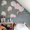 i428 56902 self adhesive flower wallpaper light pink peonies lg