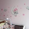 i2599 91242 childrens room sticker pink grey baby owl lg