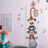 i448 13070 wall sticker child growth meter and happy animals 180cm lg