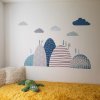 i1676 71228 self adhesive wall stickers hills and clouds lg