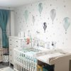 i2592 14525 wall stickers teddy bears above the crib with a name lg