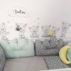 i2592 18848 wall stickers teddy bears above the crib with a name lg