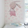 i2869 66259 pink hearts textile self adhesive wall stickers lg