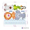 i2690 47080 blue growth chart with animals for kid s bedroom lg