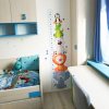 i2690 83975 blue growth chart with animals for kid s bedroom lg