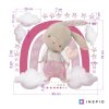 i3229 10891 wall stickers bunny and rainbow in pink colors lg