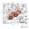 i3351 25653 wall stickers teddy bears cars stars and airplanes lg